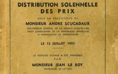 Distribution des prix-1955-envoyé par René Villeneuve