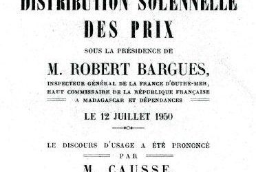 Distribution des prix-1950-archives famille Chaigne