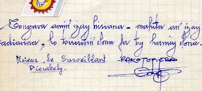 Quelques lignes dans mon cahier de souvenir.